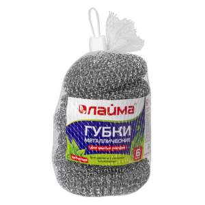 Мочалка мет. Лайма 6шт/уп., арт. 603103